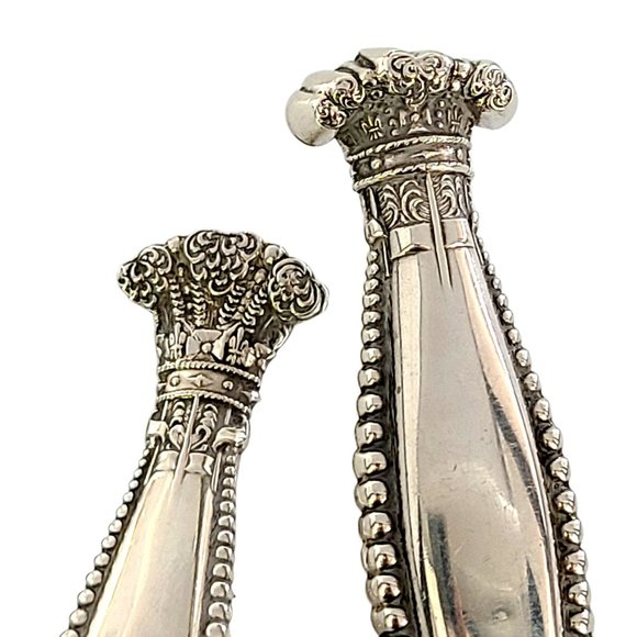 Antique George Shiebler Sterling Silver Sandringham 2pc Fish Serving Set #10180 - Picture 7 of 10